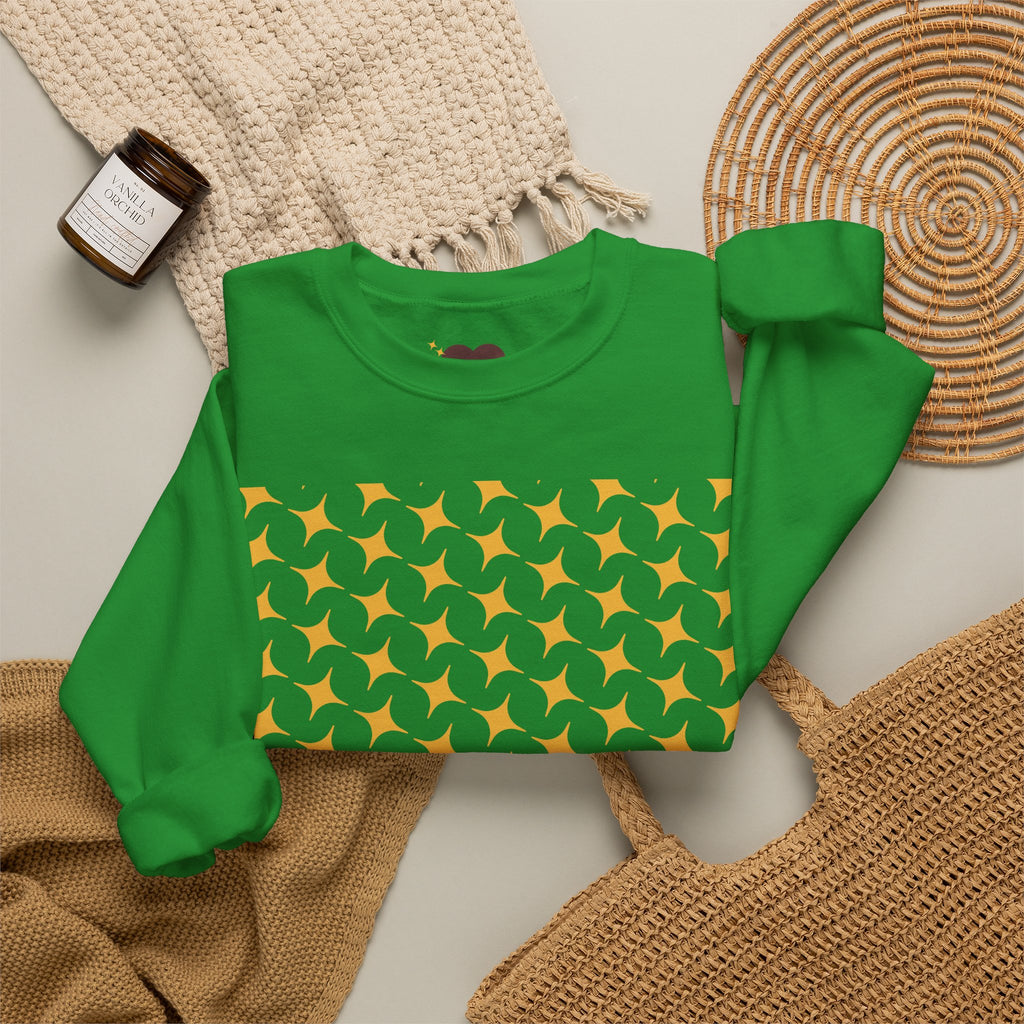 Brown Heart Pattern sweatshirt | My Love crewneck