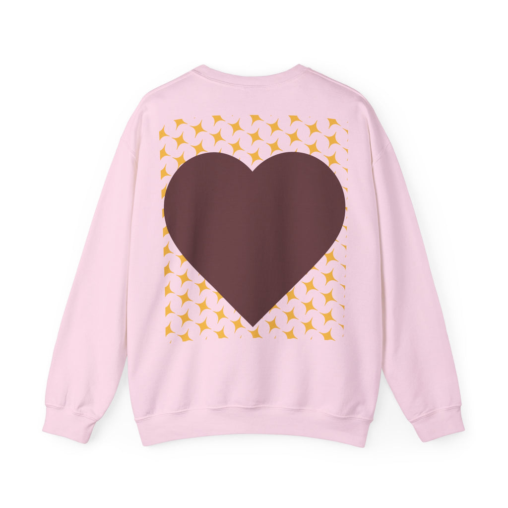 Brown Heart Pattern sweatshirt | My Love crewneck