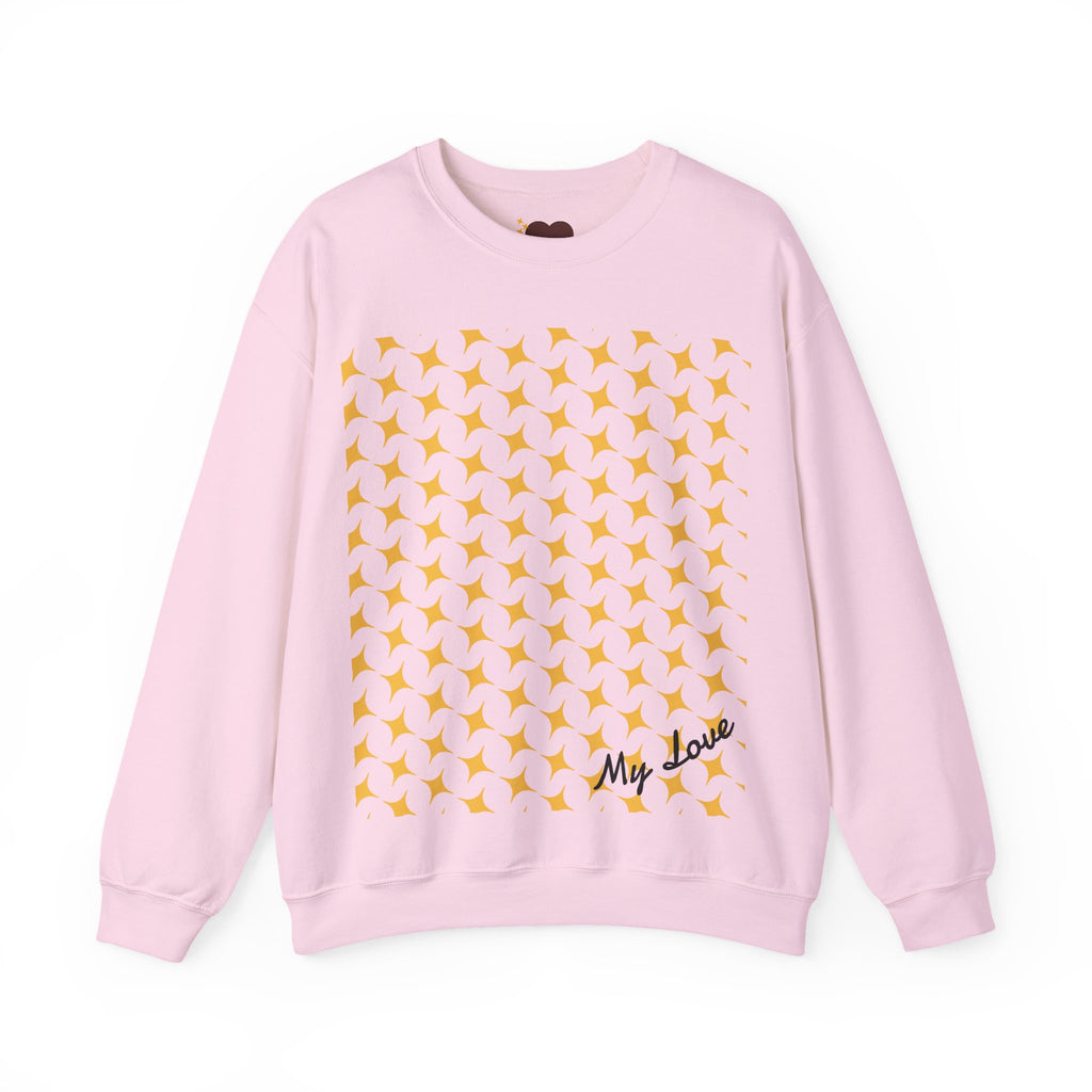 Brown Heart Pattern sweatshirt | My Love crewneck