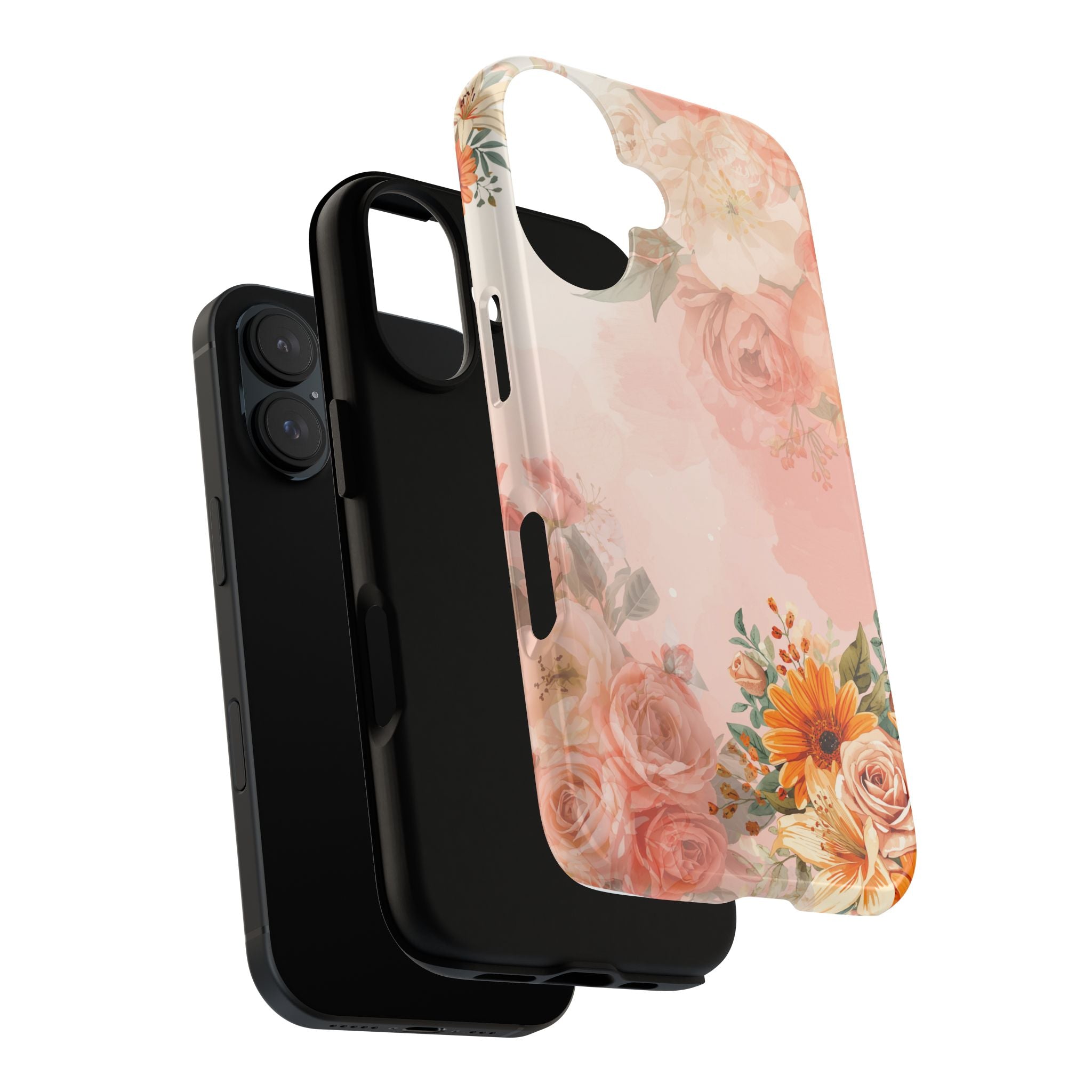 Peach Floral Bouquet Phone Case | Tough Cases