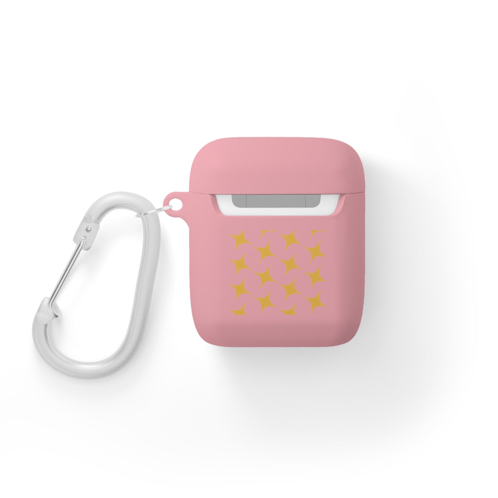 Brown Heart Pattern 'My Love' AirPods Case