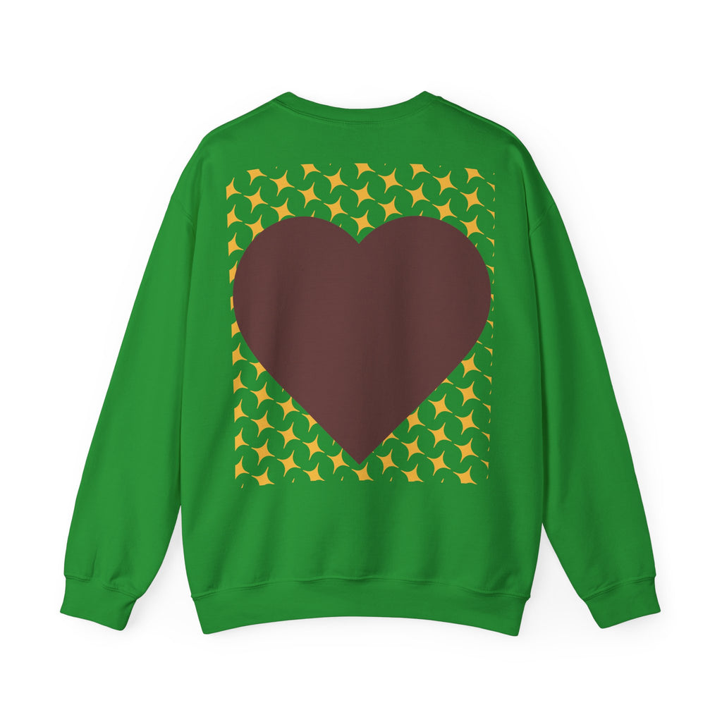 Brown Heart Pattern sweatshirt | My Love crewneck