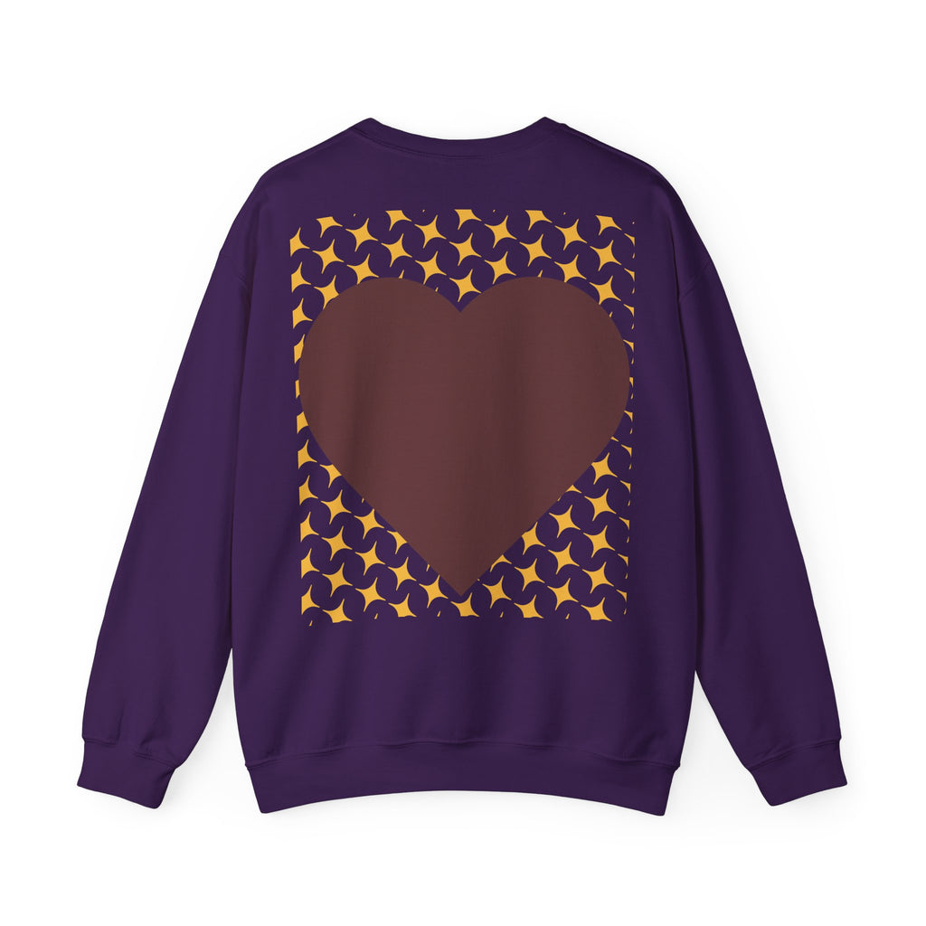 Brown Heart Pattern sweatshirt | My Love crewneck