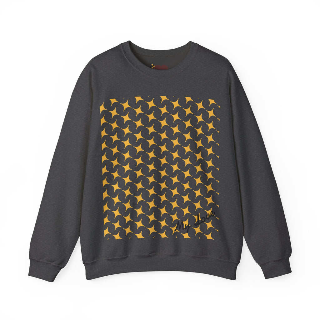 Brown Heart Pattern sweatshirt | My Love crewneck
