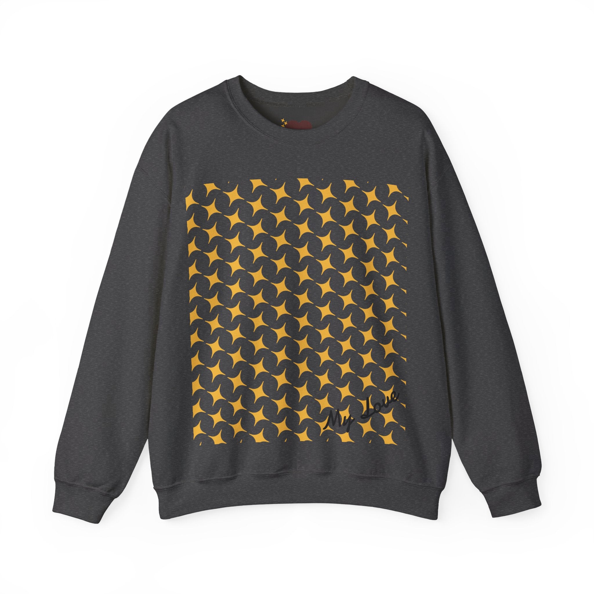 Brown Heart Pattern sweatshirt | My Love crewneck