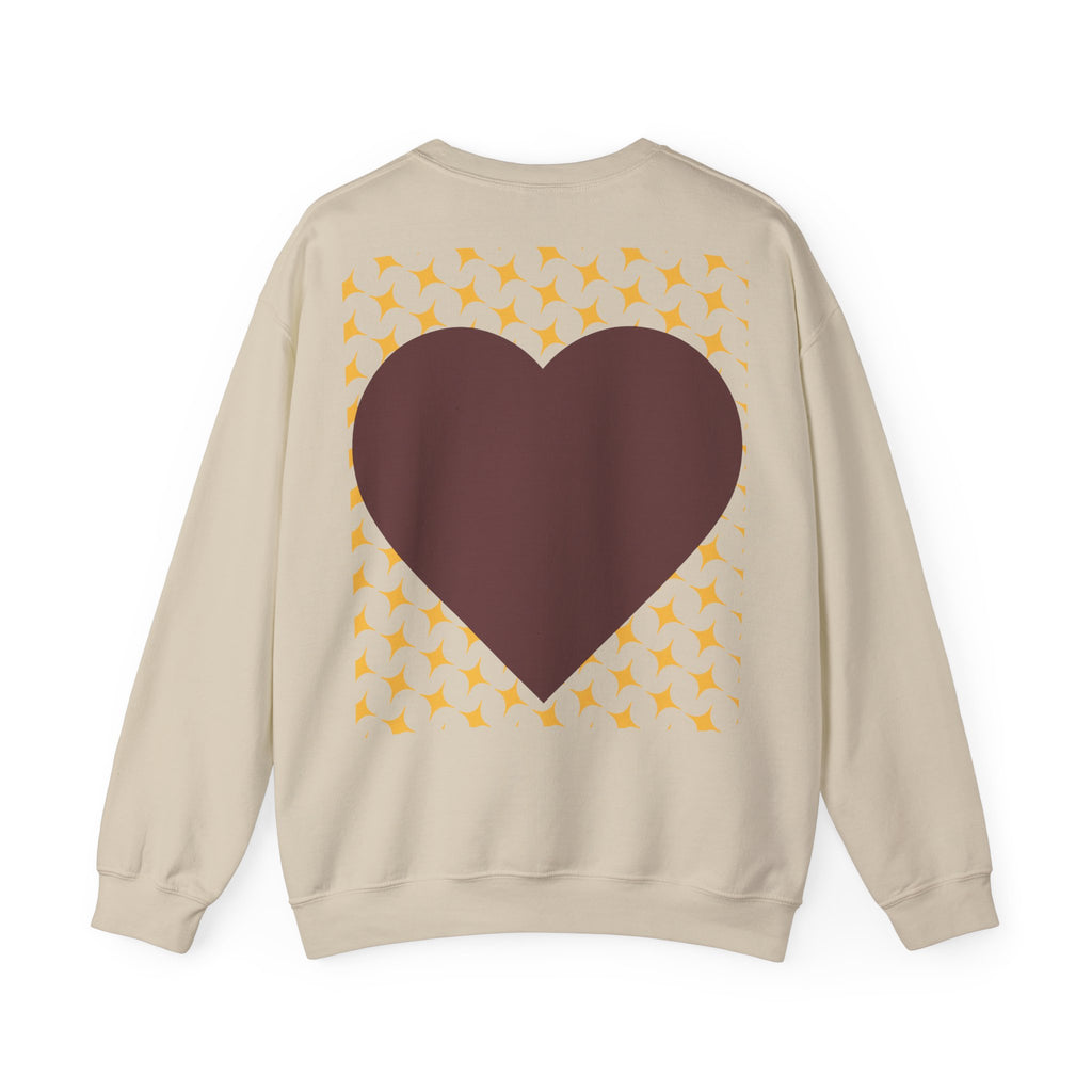 Brown Heart Pattern sweatshirt | My Love crewneck