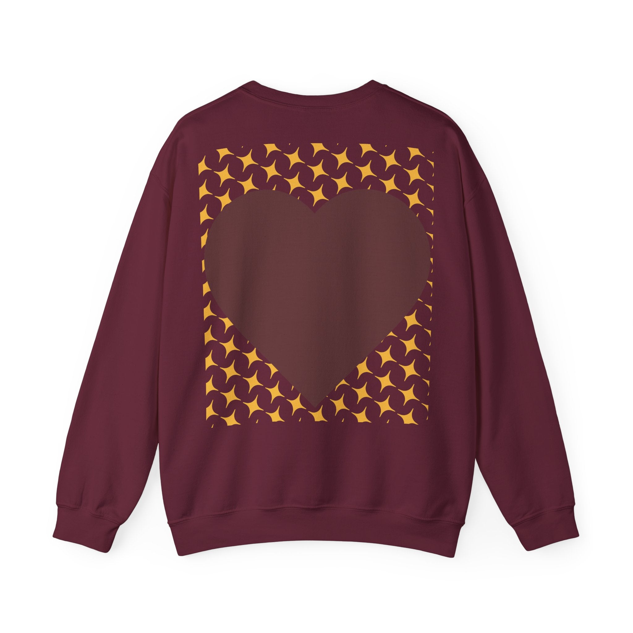Brown Heart Pattern sweatshirt | My Love crewneck