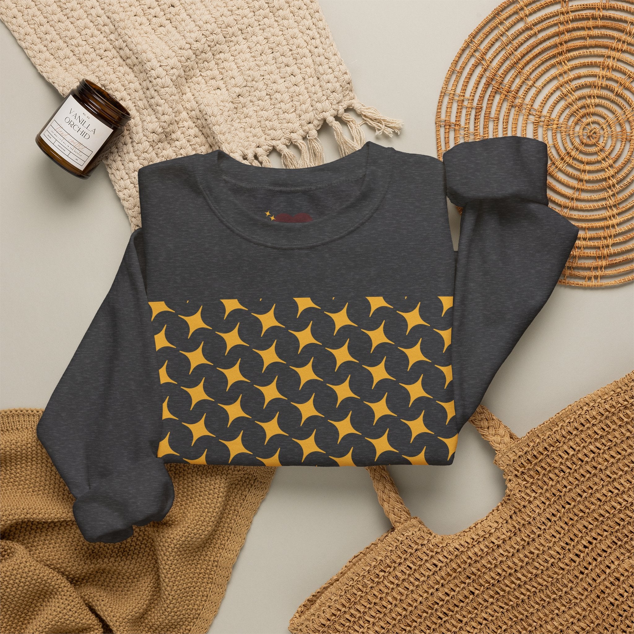 Brown Heart Pattern sweatshirt | My Love crewneck