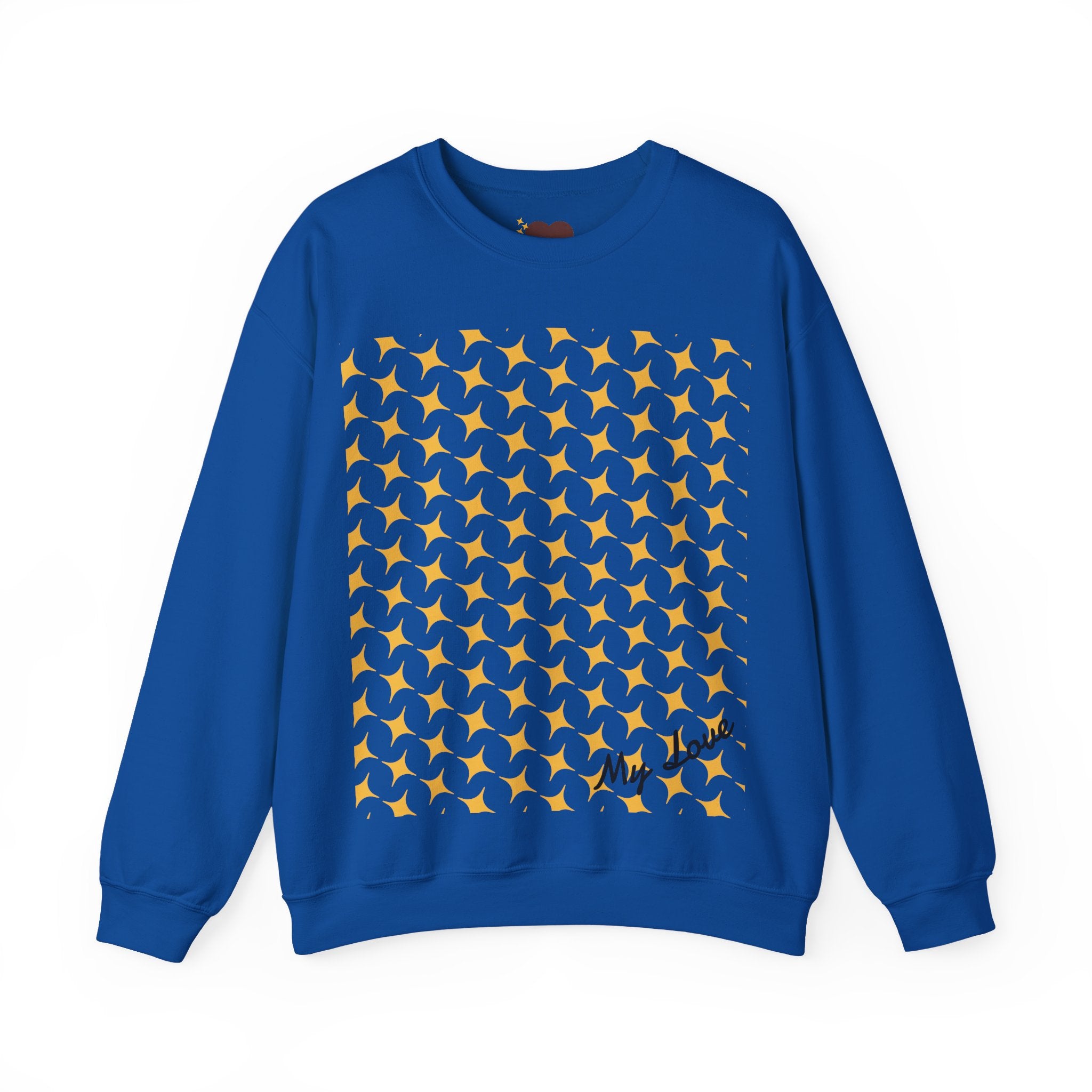 Brown Heart Pattern sweatshirt | My Love crewneck
