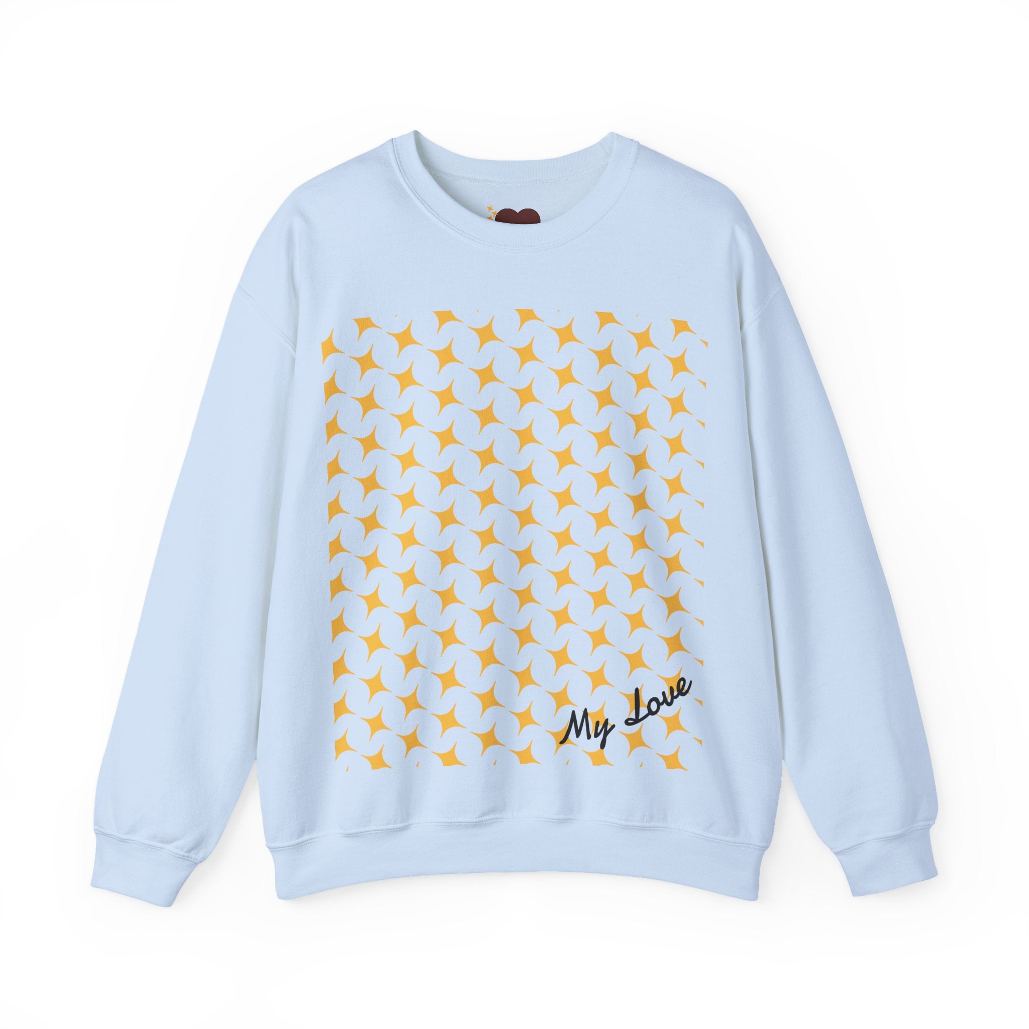 Brown Heart Pattern sweatshirt | My Love crewneck