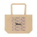 Moo Pattern Tote | Cow Illustration Tote