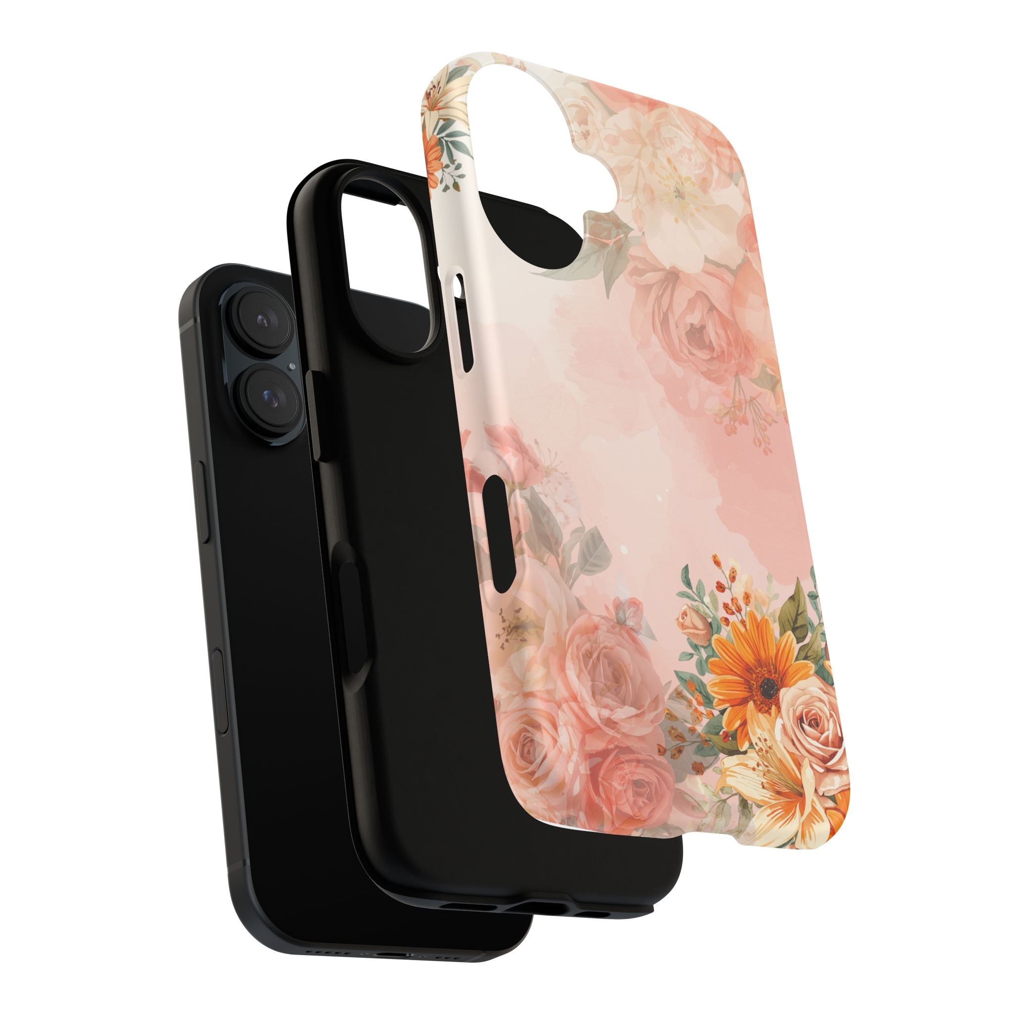 Peach Floral Bouquet Phone Case | Tough Cases