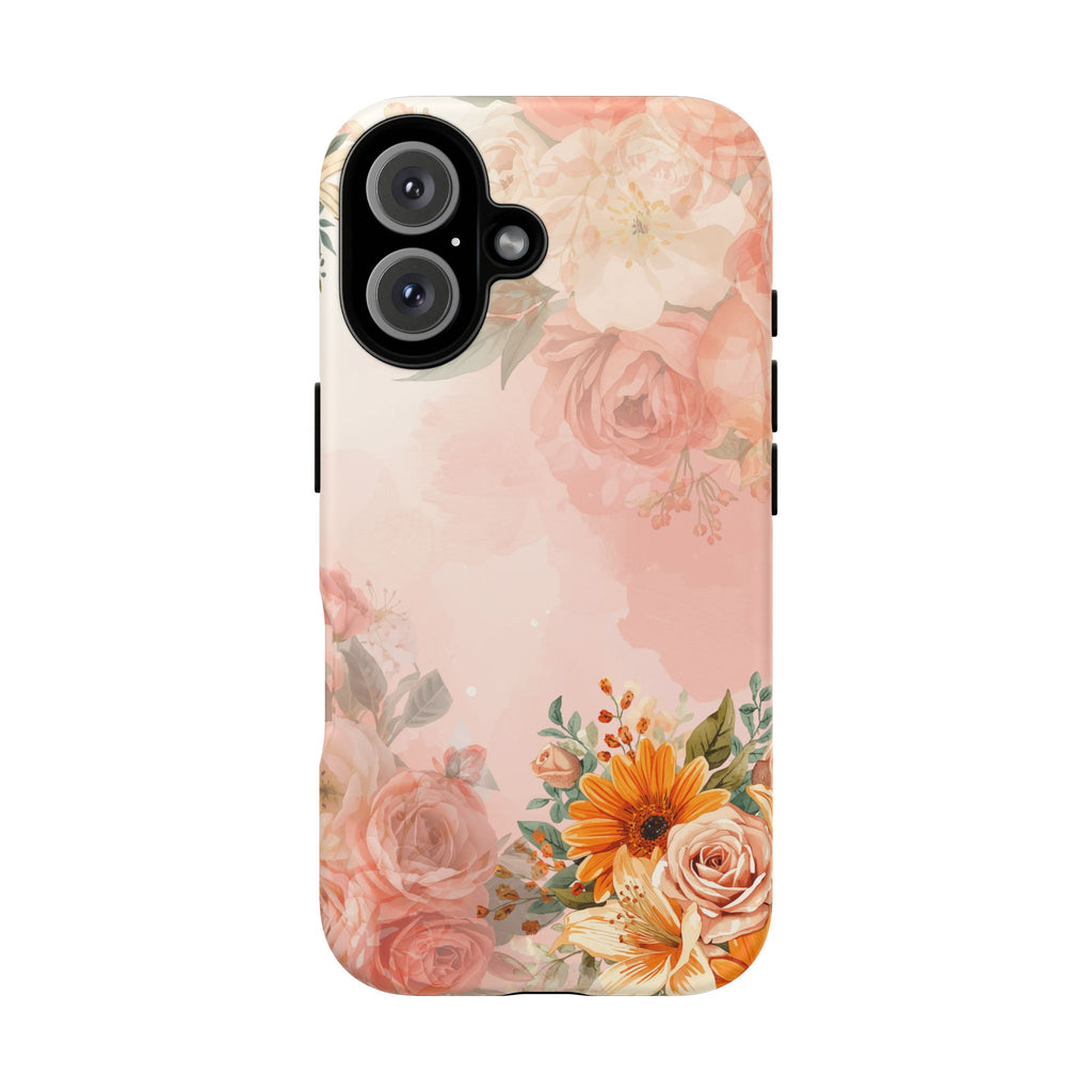 Peach Floral Bouquet Phone Case | Tough Cases