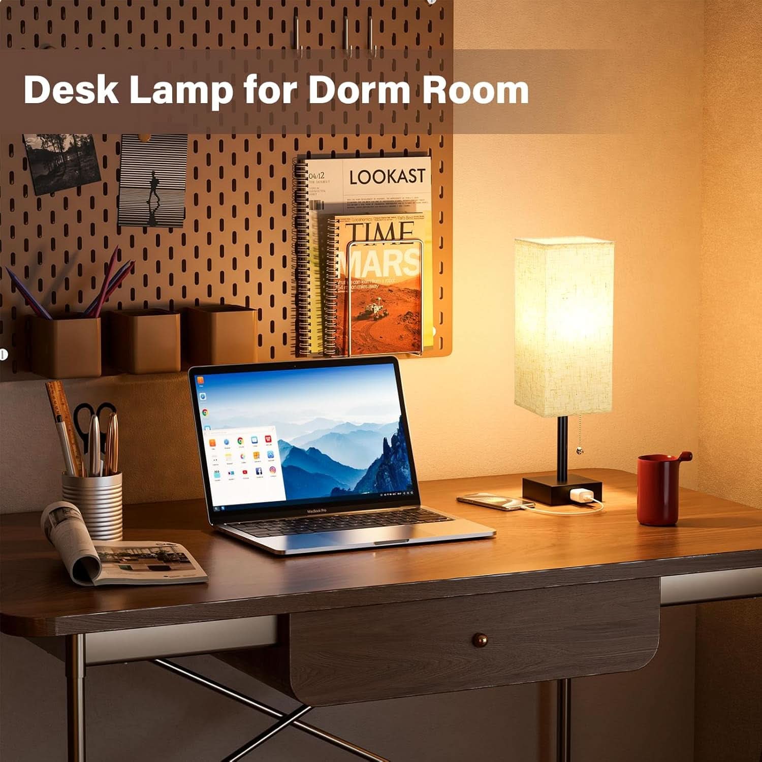 Luxurious Nightstand Lamps With Integrated AC Outlet-2