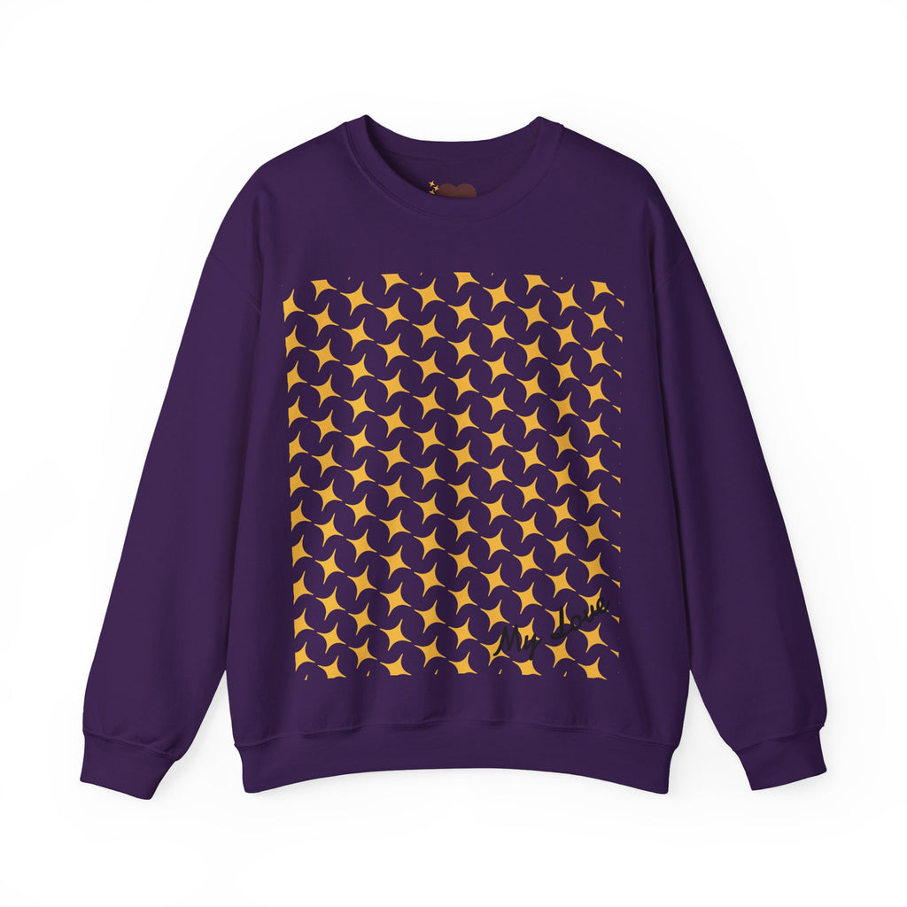 Brown Heart Pattern sweatshirt | My Love crewneck