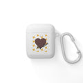Brown Heart Pattern 'My Love' AirPods Case