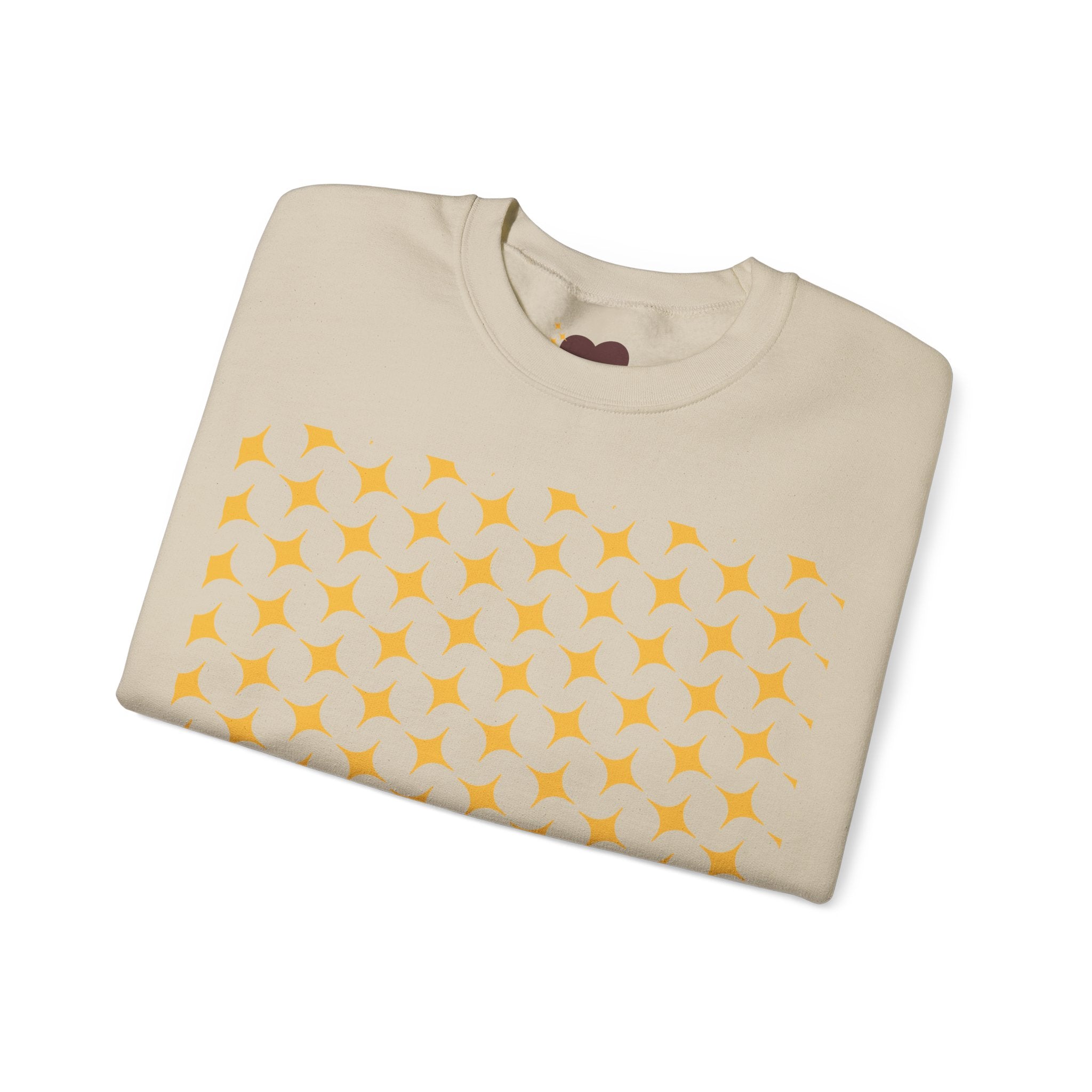 Brown Heart Pattern sweatshirt | My Love crewneck
