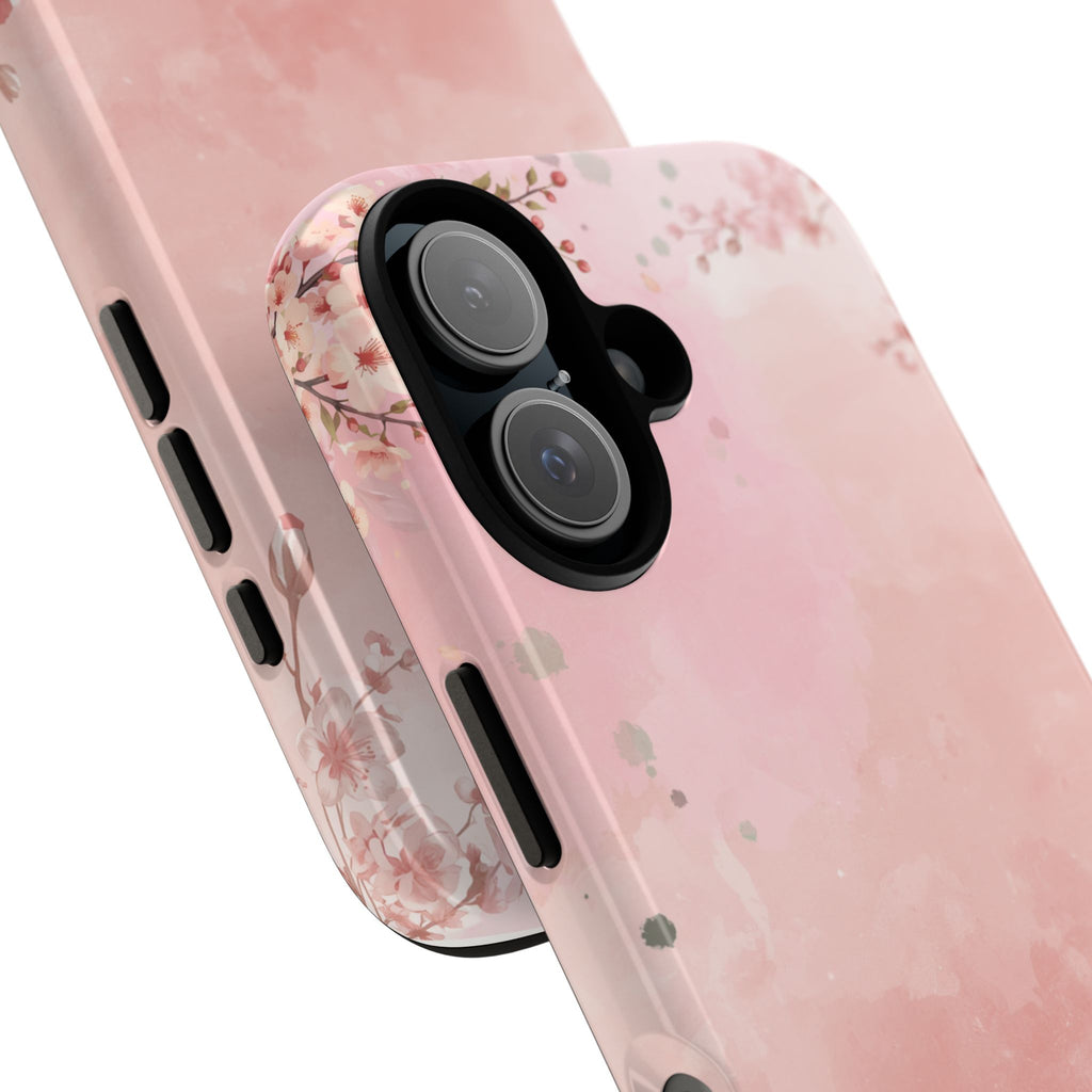 Pink Sakura Butterfly phone case | Tough Case