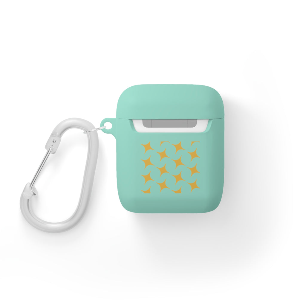 Brown Heart Pattern 'My Love' AirPods Case