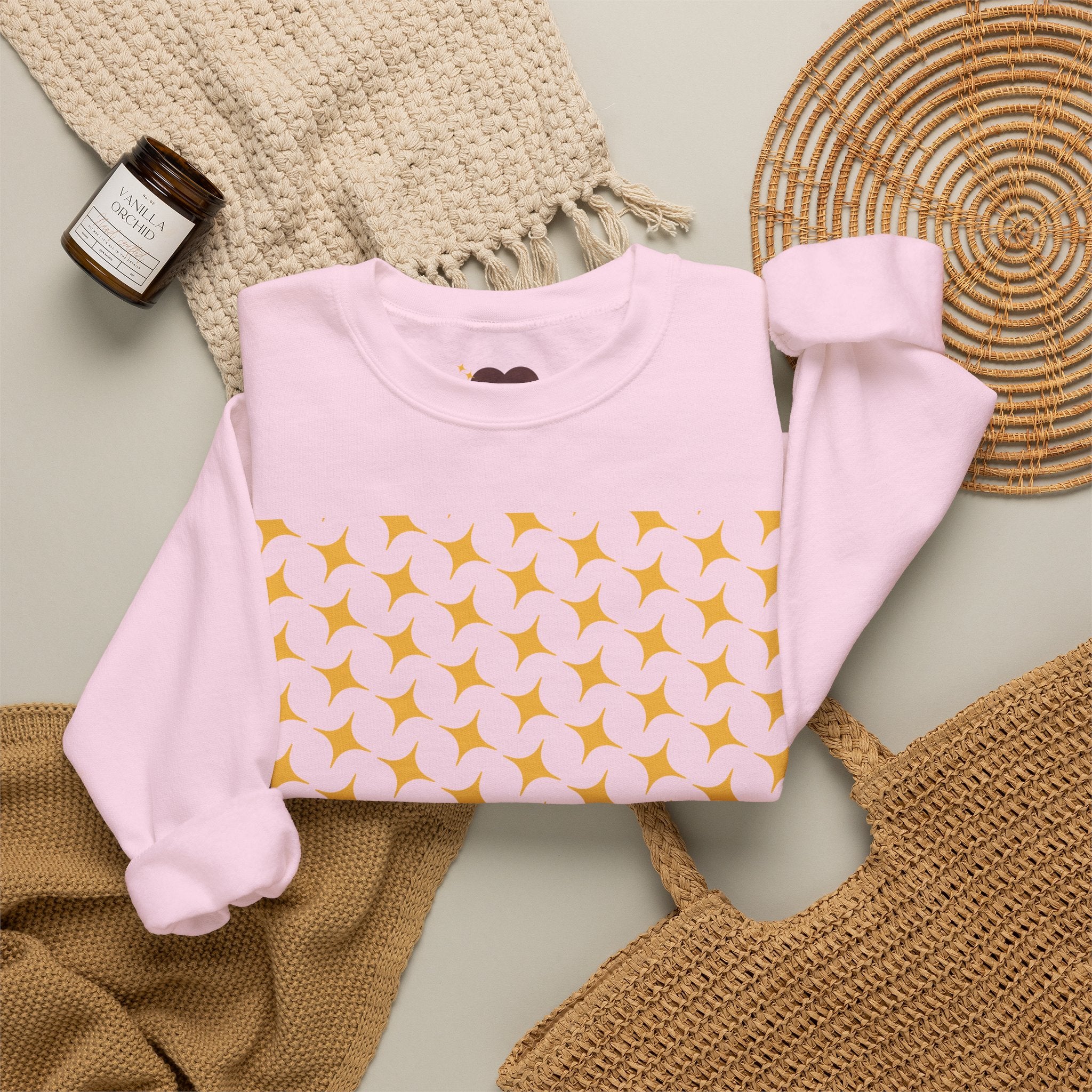Brown Heart Pattern sweatshirt | My Love crewneck