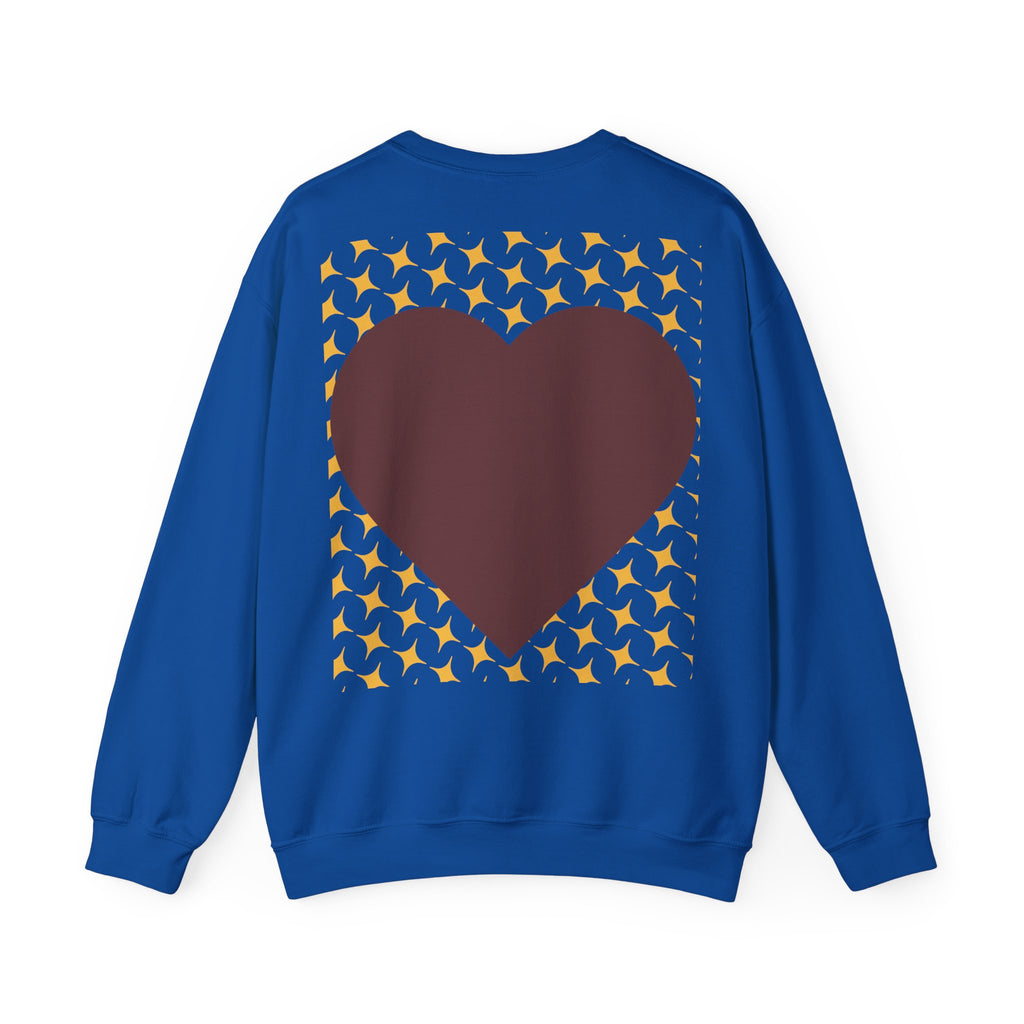 Brown Heart Pattern sweatshirt | My Love crewneck