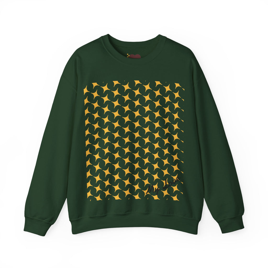 Brown Heart Pattern sweatshirt | My Love crewneck