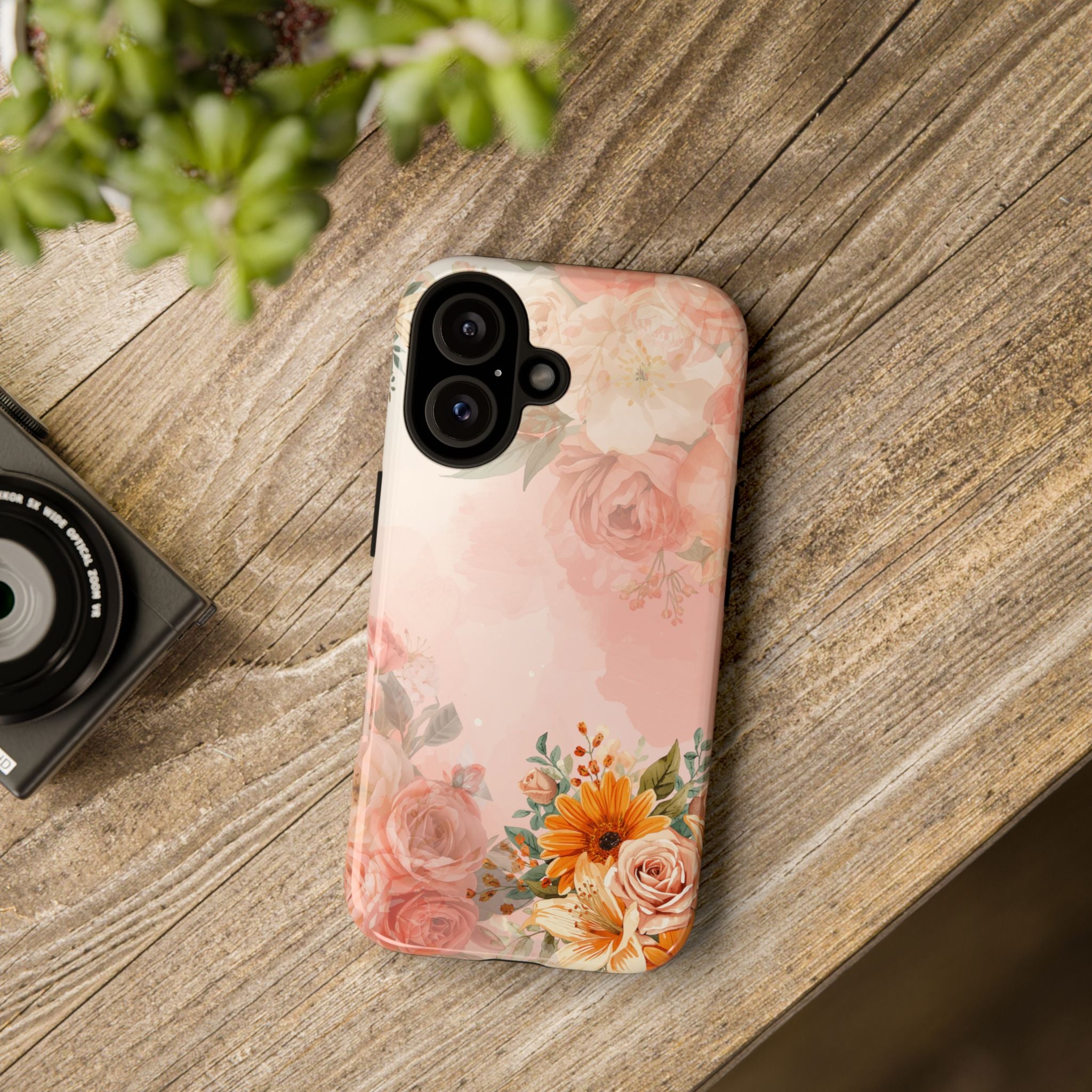 Peach Floral Bouquet Phone Case | Tough Cases