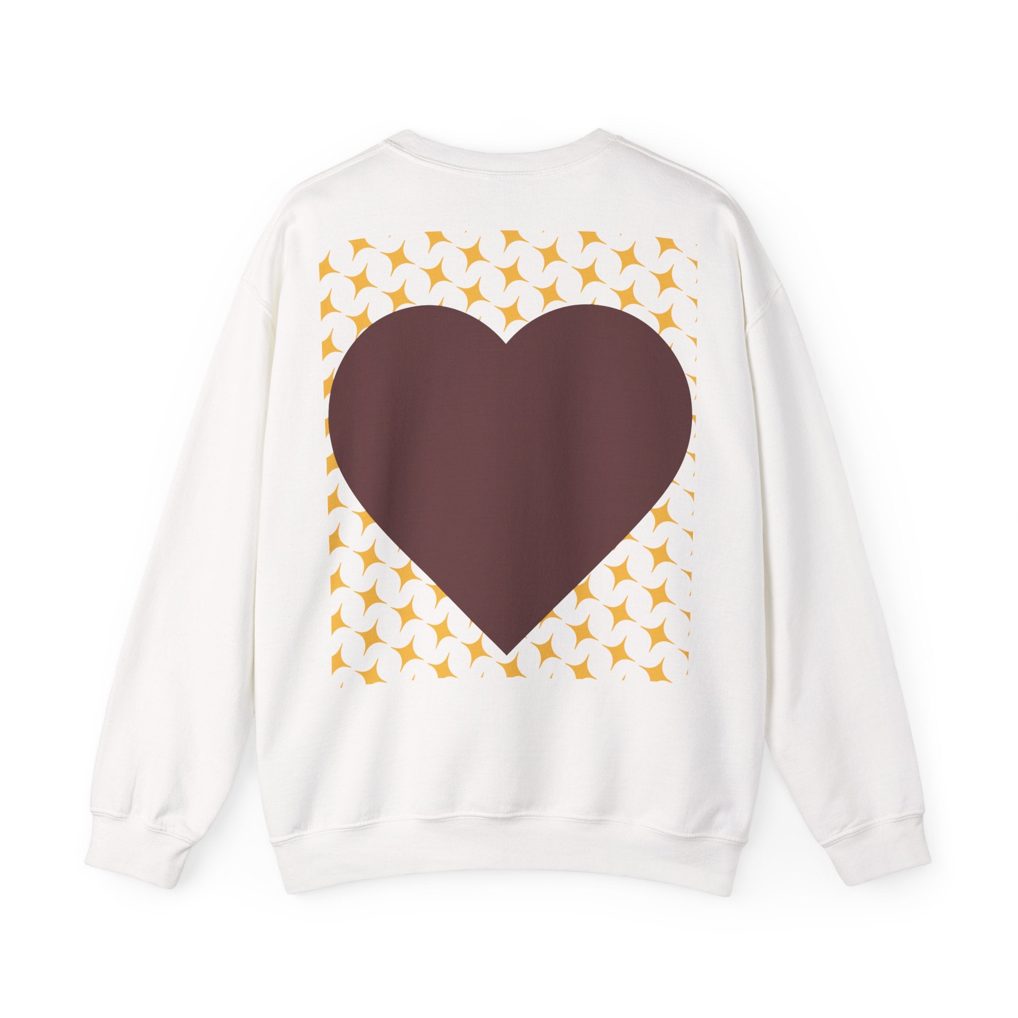 Brown Heart Pattern sweatshirt | My Love crewneck