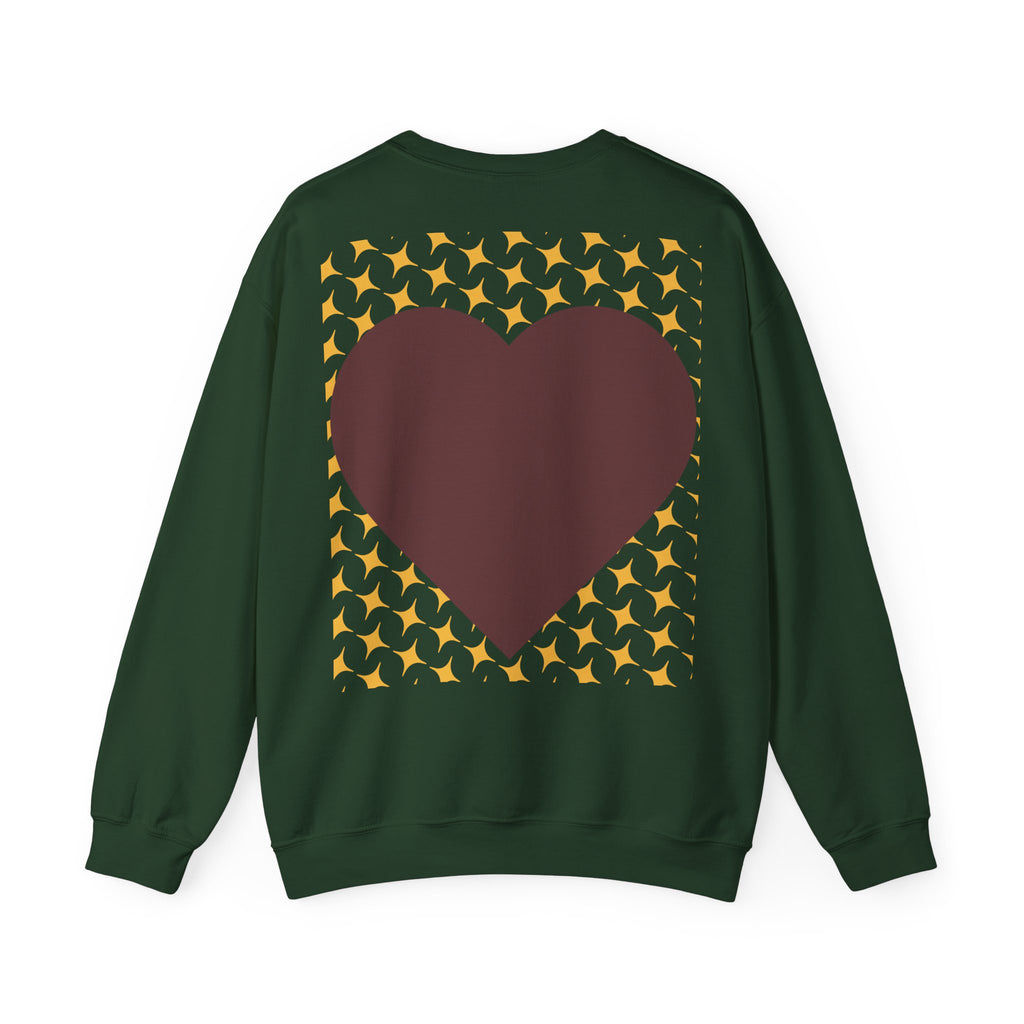 Brown Heart Pattern sweatshirt | My Love crewneck